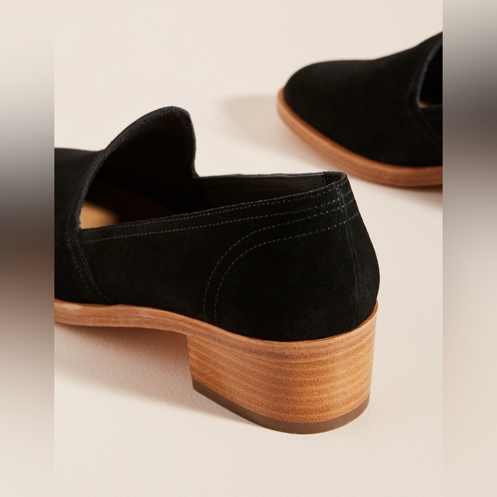 ✨ Anthropologie Sophia Block-Heeled Loafers Sz 8.5 - Picture 4 of 9